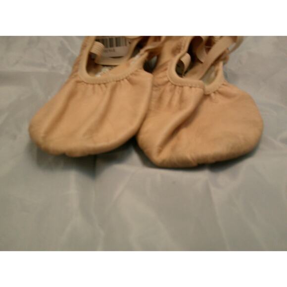 Dance Ballet Shoes Danz N Motion Adult 8W Leather Cross Straps Split Sole - Picture 2 of 5